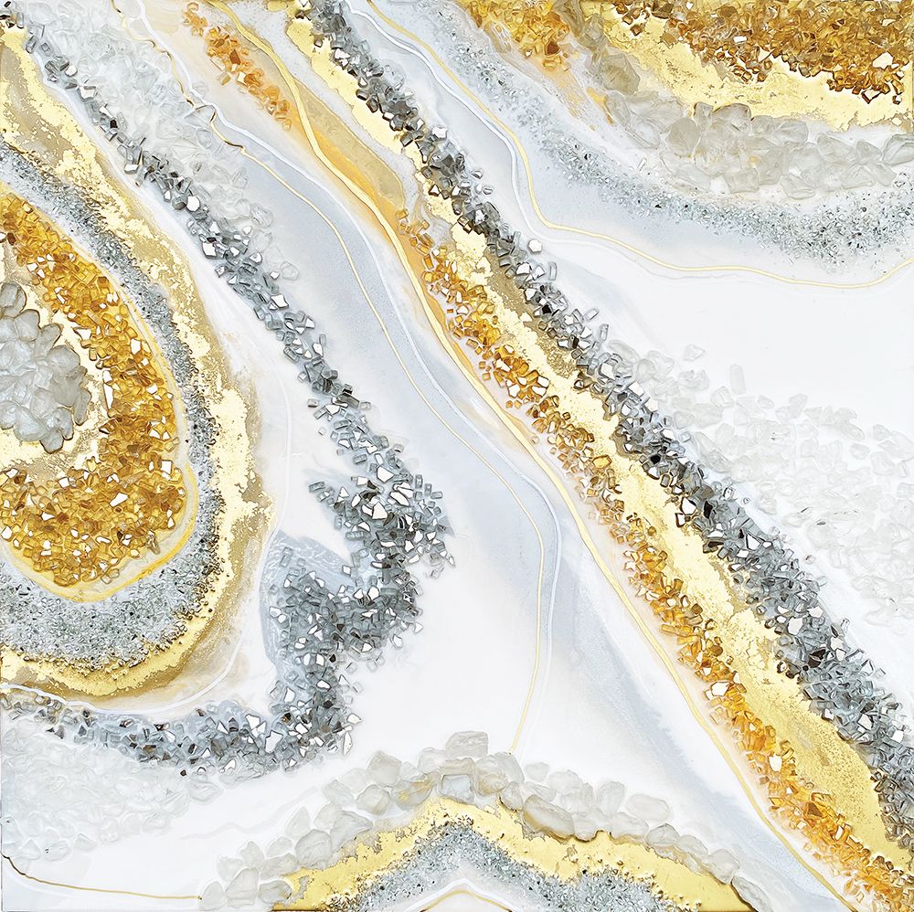 Gold Agate art print by Alyson Storms for $57.95 CAD