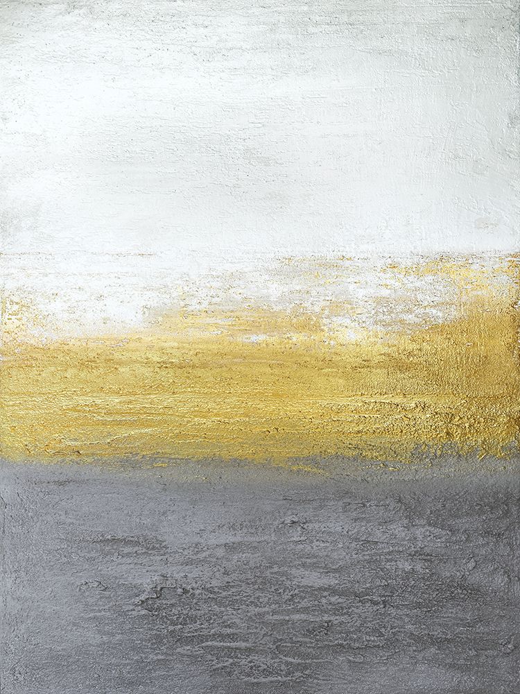 Gray and Gold art print by Alyson Storms for $57.95 CAD