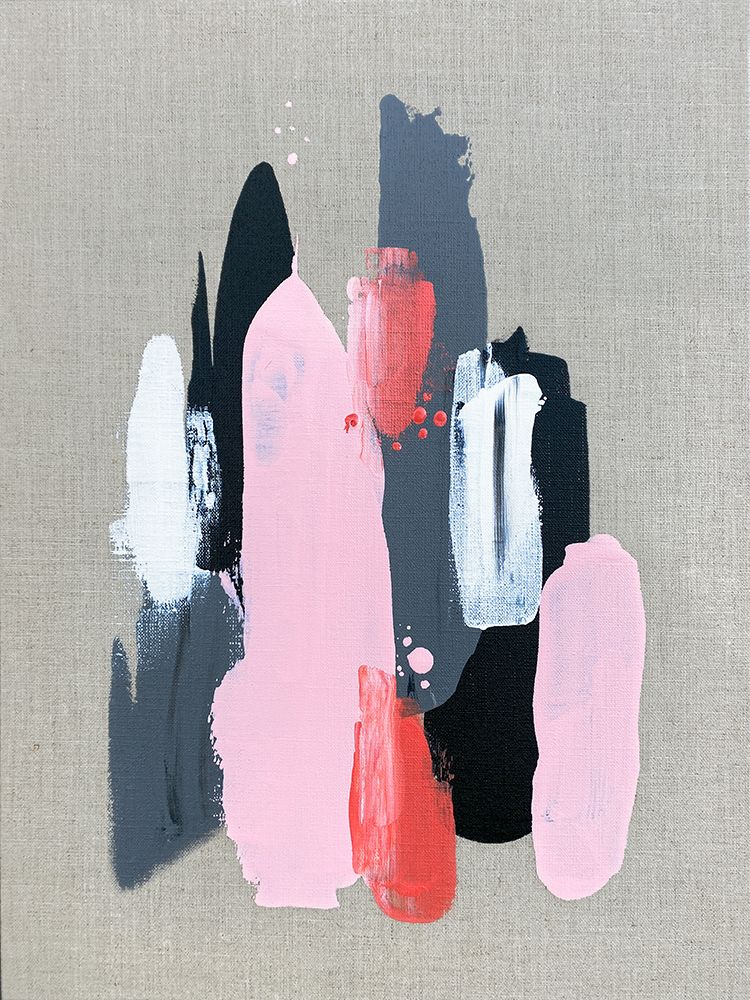 Pink Black and Grey 1 art print by Alyson Storms for $57.95 CAD