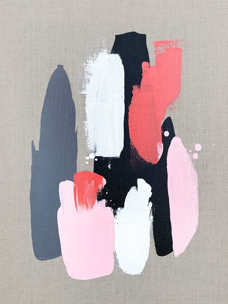 Pink Black and Grey 3 art print by Alyson Storms for $57.95 CAD