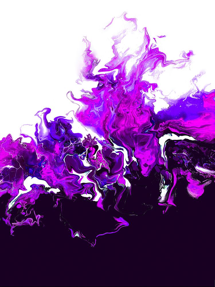 Purple Colorful Wave art print by Alyson Storms for $57.95 CAD
