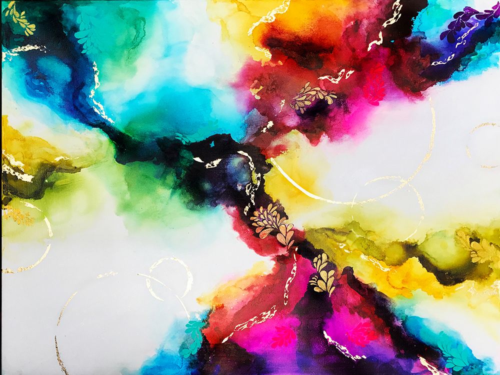 Rainbow Gold art print by Alyson Storms for $57.95 CAD