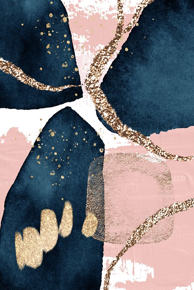 Fabulously  Navy -2 art print by Sally Ann Moss for $57.95 CAD