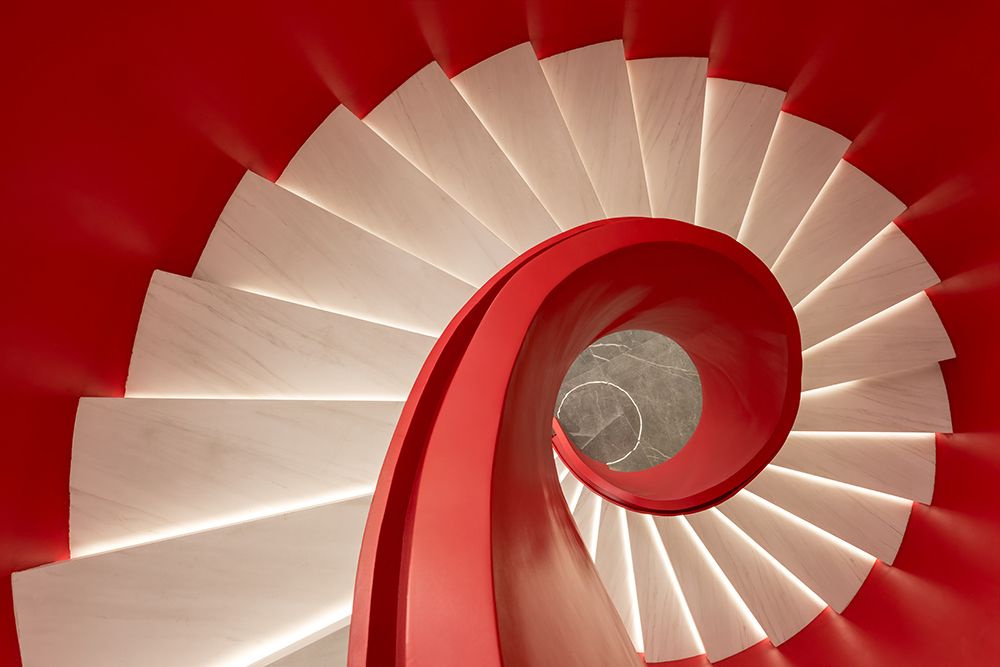 Spiral staircase art print by konglingming for $57.95 CAD