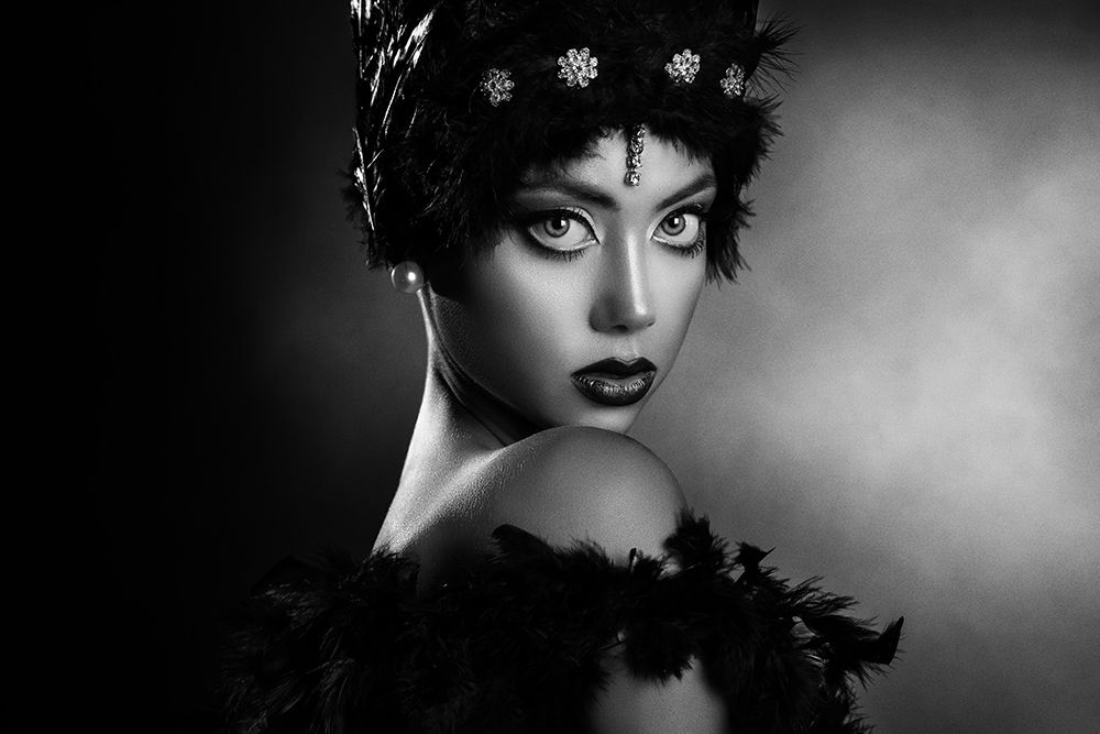 Anita In Black art print by Peppe Tambe for $57.95 CAD