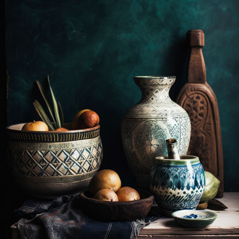 Moroccan Still Life No 1 art print by Treechild for $57.95 CAD