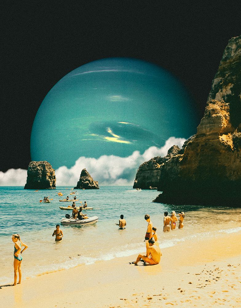 Space Beach art print by Taudalpoi for $57.95 CAD