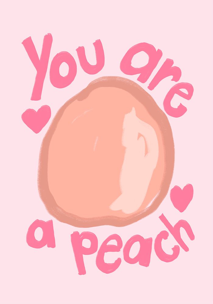 Peach art print by Athene Fritsch for $57.95 CAD