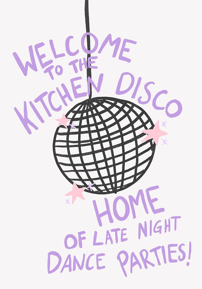 Kitchen Disco art print by Athene Fritsch for $57.95 CAD
