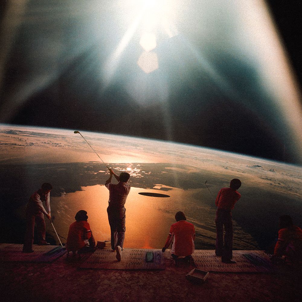 Golfing In Space art print by Taudalpoi for $57.95 CAD