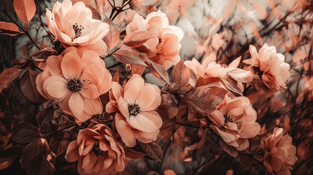 Coral Wild Peony art print by Treechild for $57.95 CAD