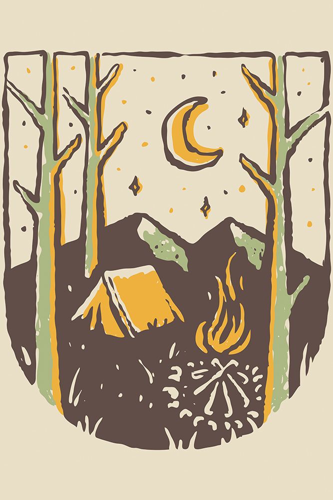 Camp Vibes Only art print by Jay Stanley for $57.95 CAD