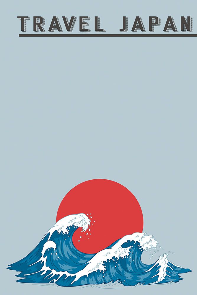Japanese Waves art print by Jay Stanley for $57.95 CAD
