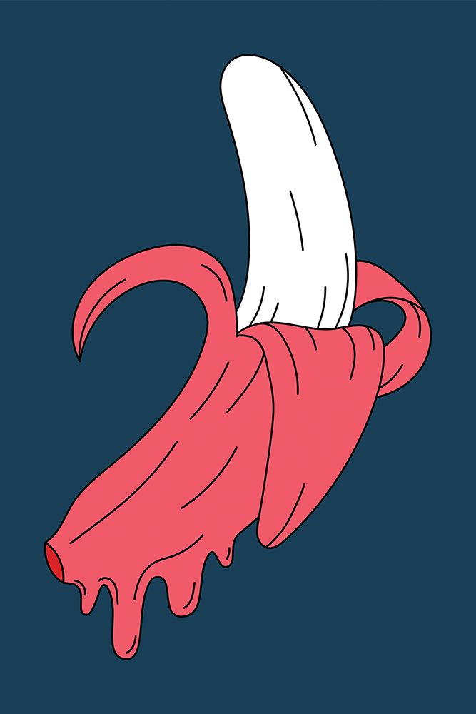 Melting Banana art print by Jay Stanley for $57.95 CAD