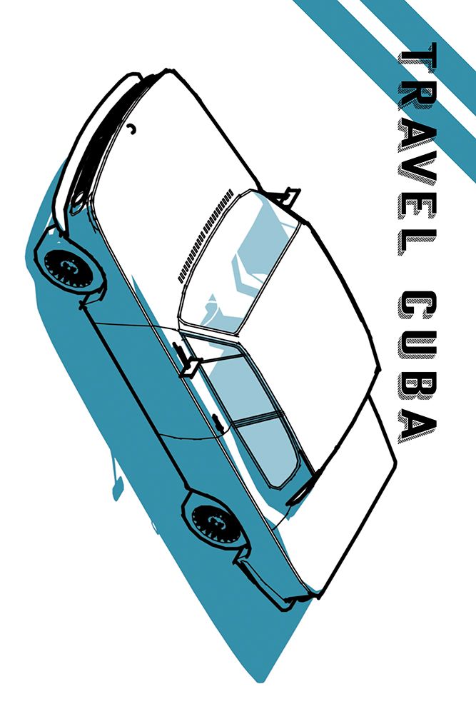 Travel Cuba Blue art print by Jay Stanley for $57.95 CAD