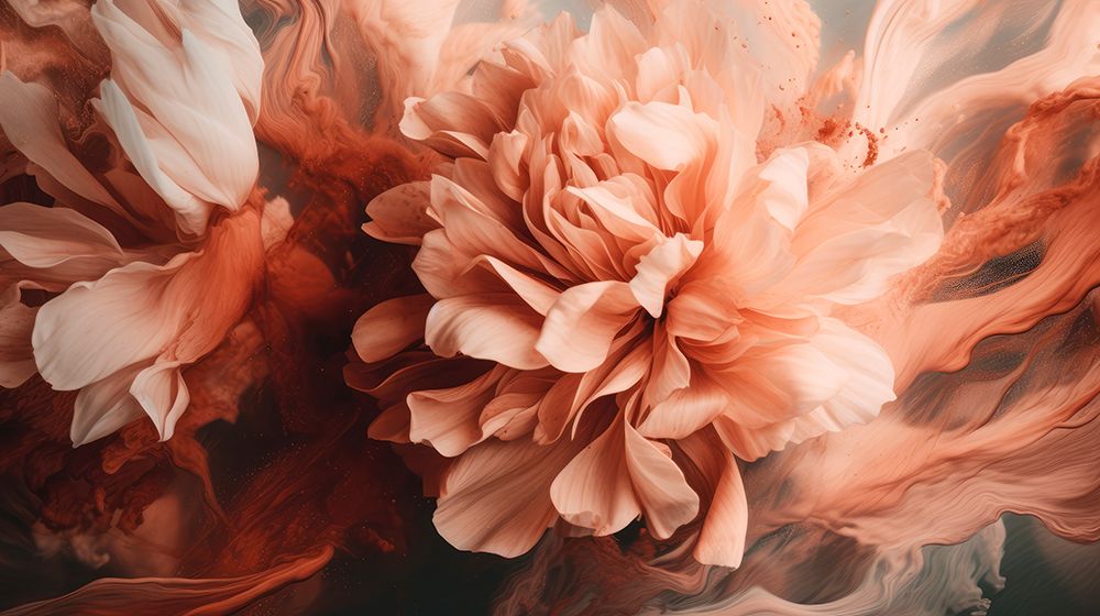 Splashed Peony art print by Treechild for $57.95 CAD