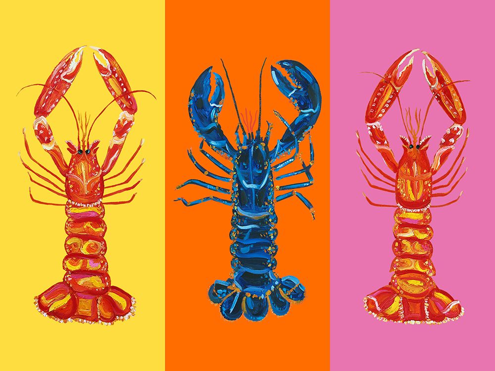 Lobster Langoustines Pop Art 3 art print by Alice Straker for $57.95 CAD