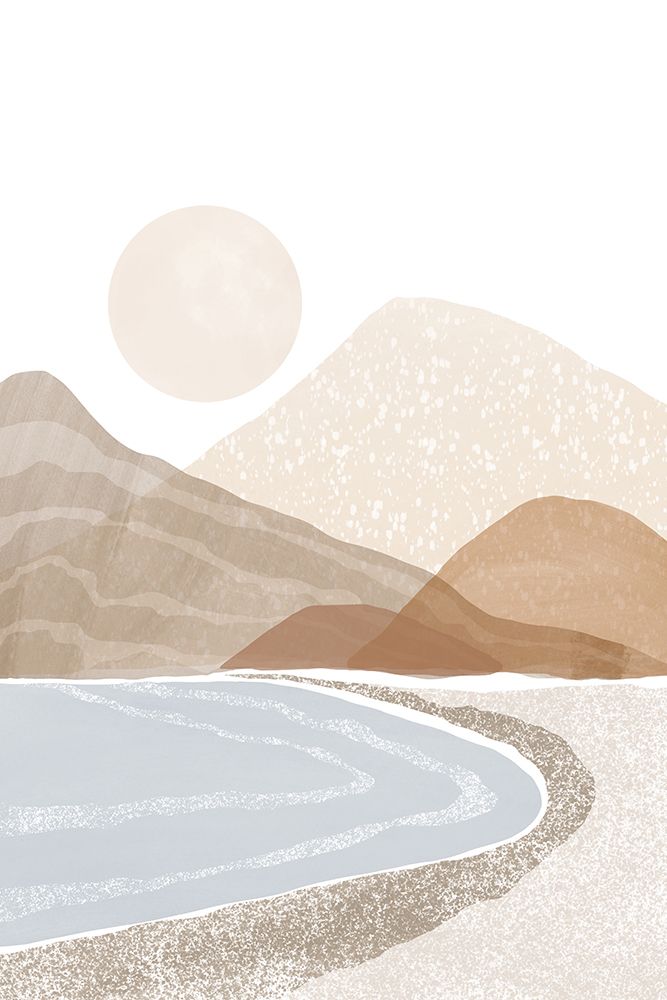 Beach Sunset Art art print by Melloi Art Prints for $57.95 CAD