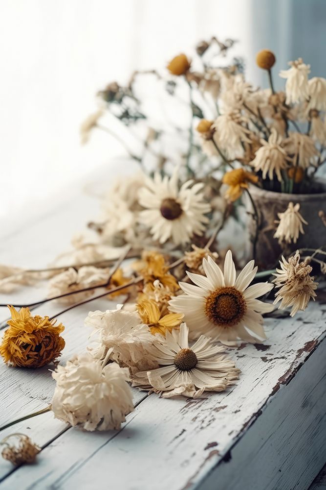 Dry Flowers Arrangement art print by Treechild for $57.95 CAD