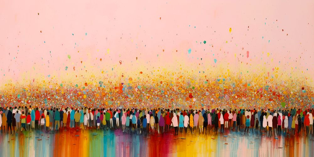 Happy Humans art print by Treechild for $57.95 CAD