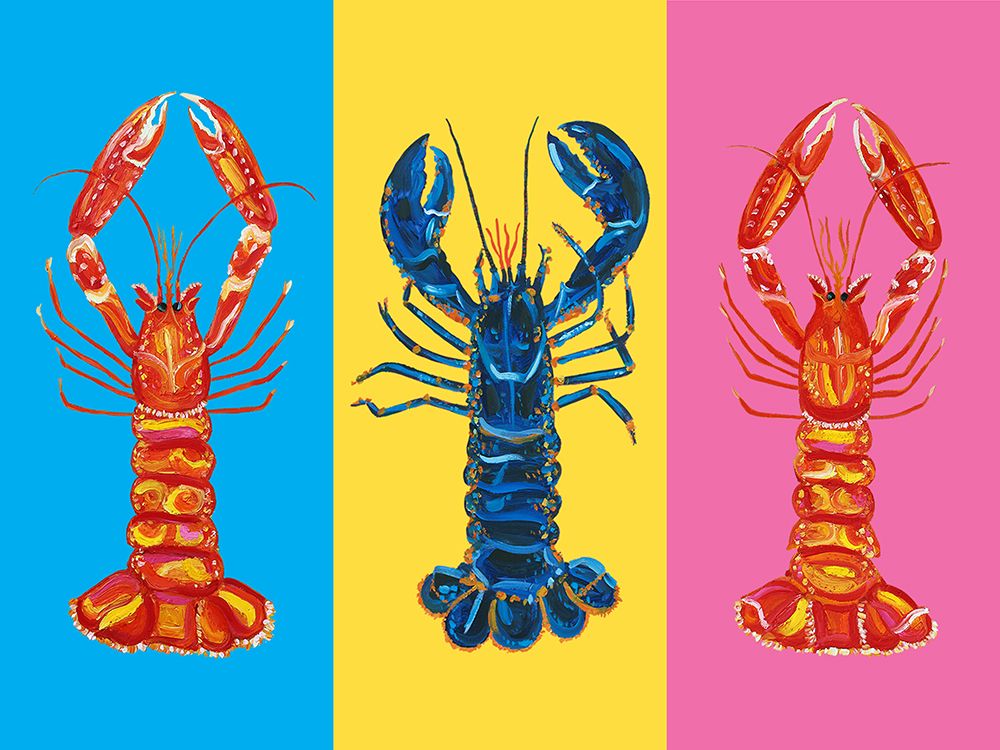 Lobster Langoustines Pop Art art print by Alice Straker for $57.95 CAD