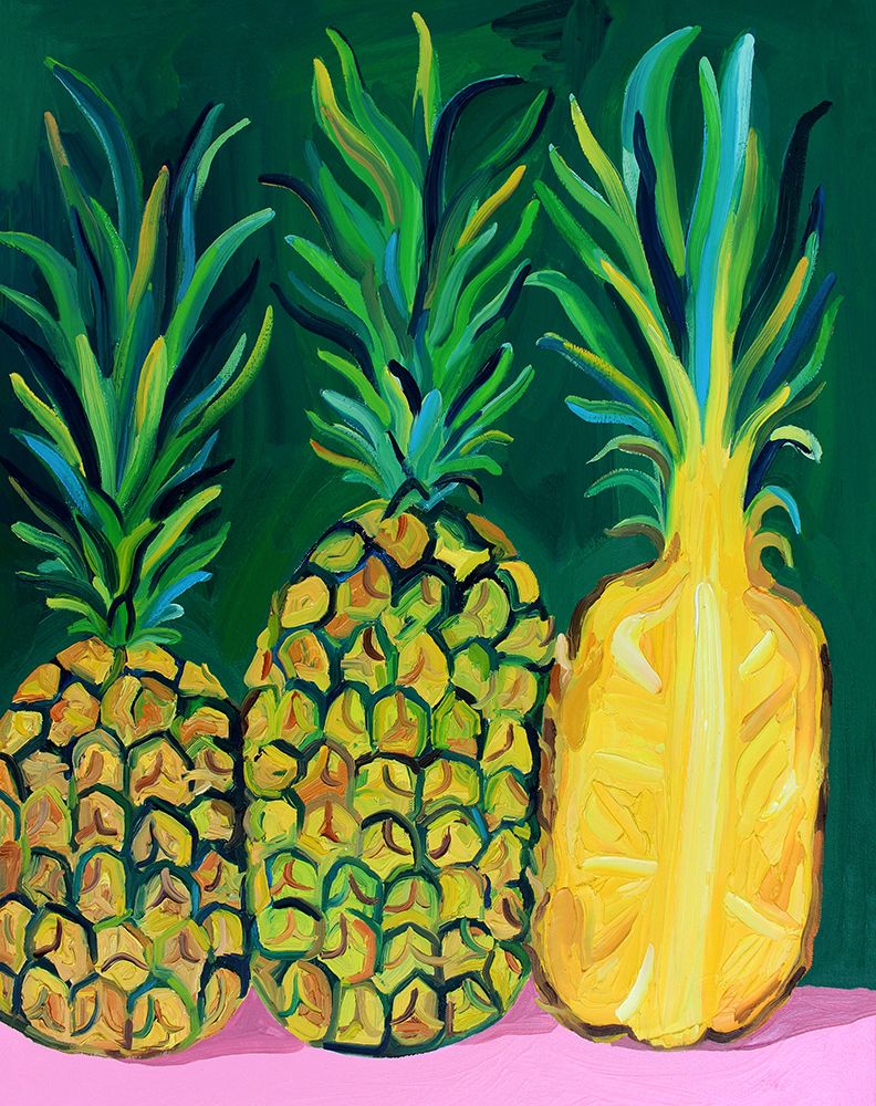 Pineapples art print by Alice Straker for $57.95 CAD