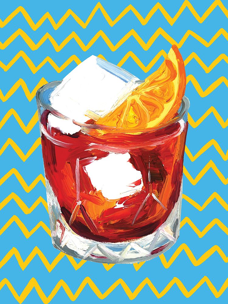 Negroni Blue art print by Alice Straker for $57.95 CAD