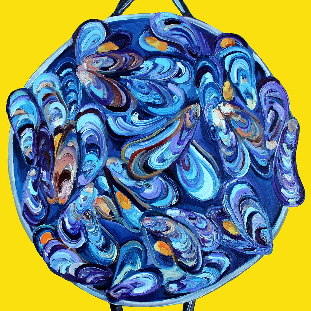 Steaming Pot of Mussels art print by Alice Straker for $57.95 CAD