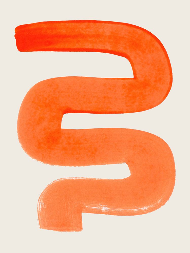 Orange Wiggle art print by Ejaaz Haniff for $57.95 CAD