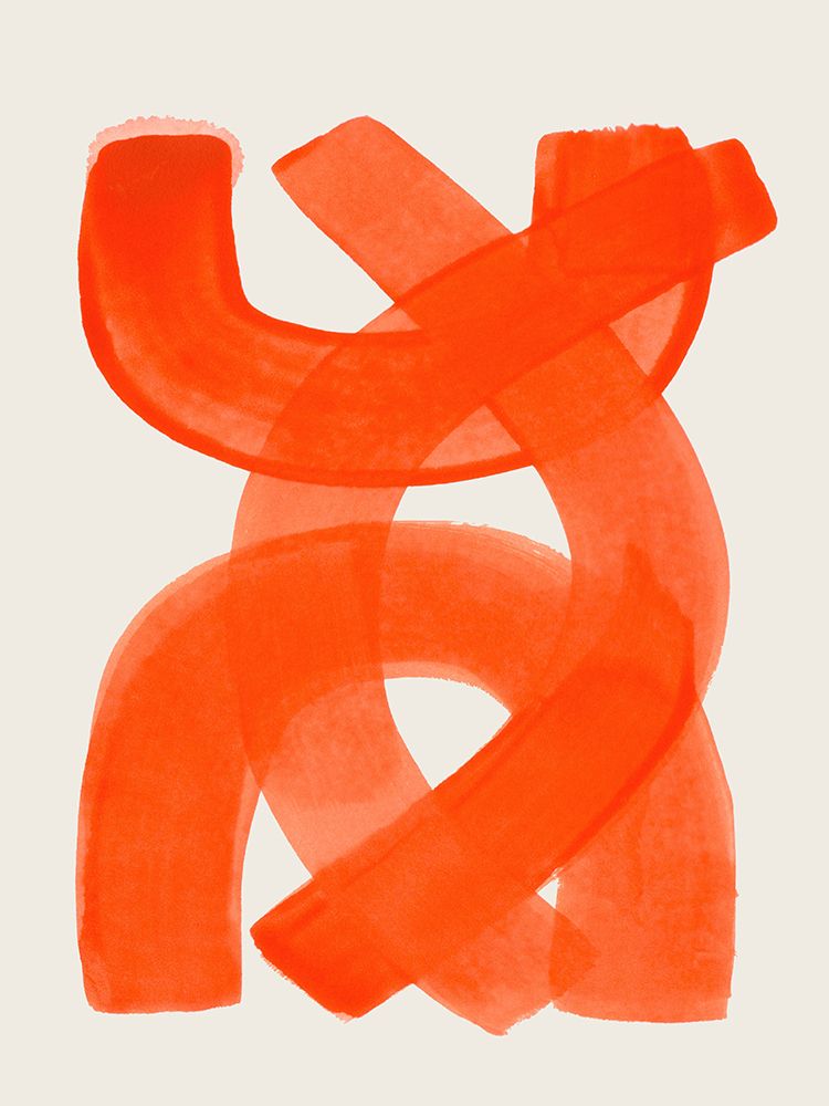Orange Strokes art print by Ejaaz Haniff for $57.95 CAD