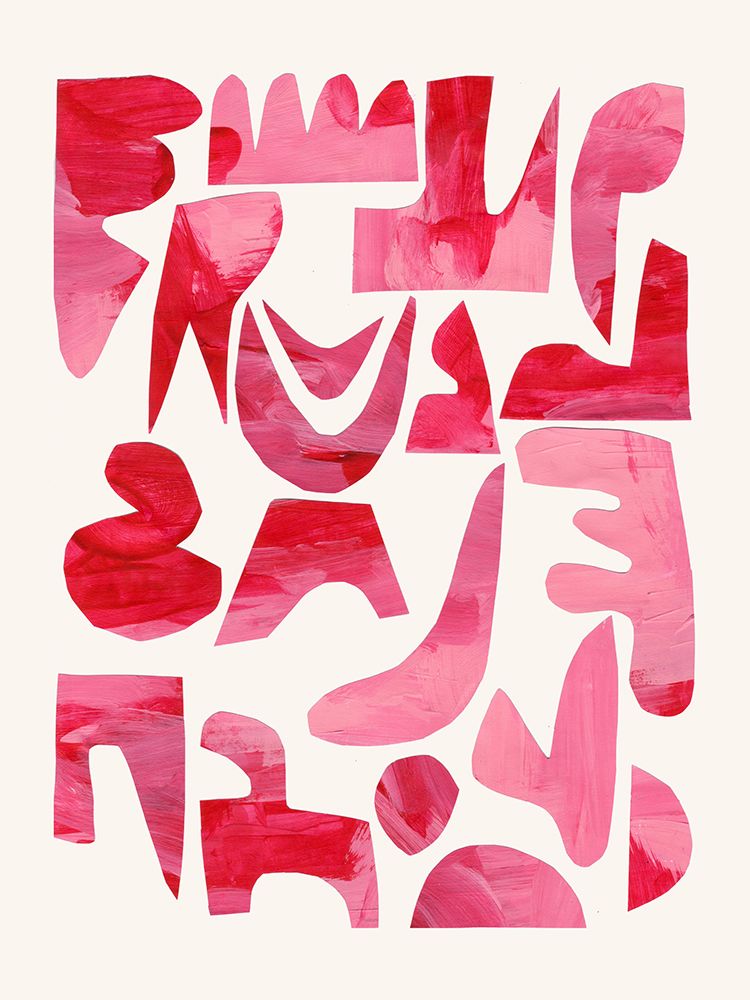 Pink Kiss Pieces art print by Ejaaz Haniff for $57.95 CAD