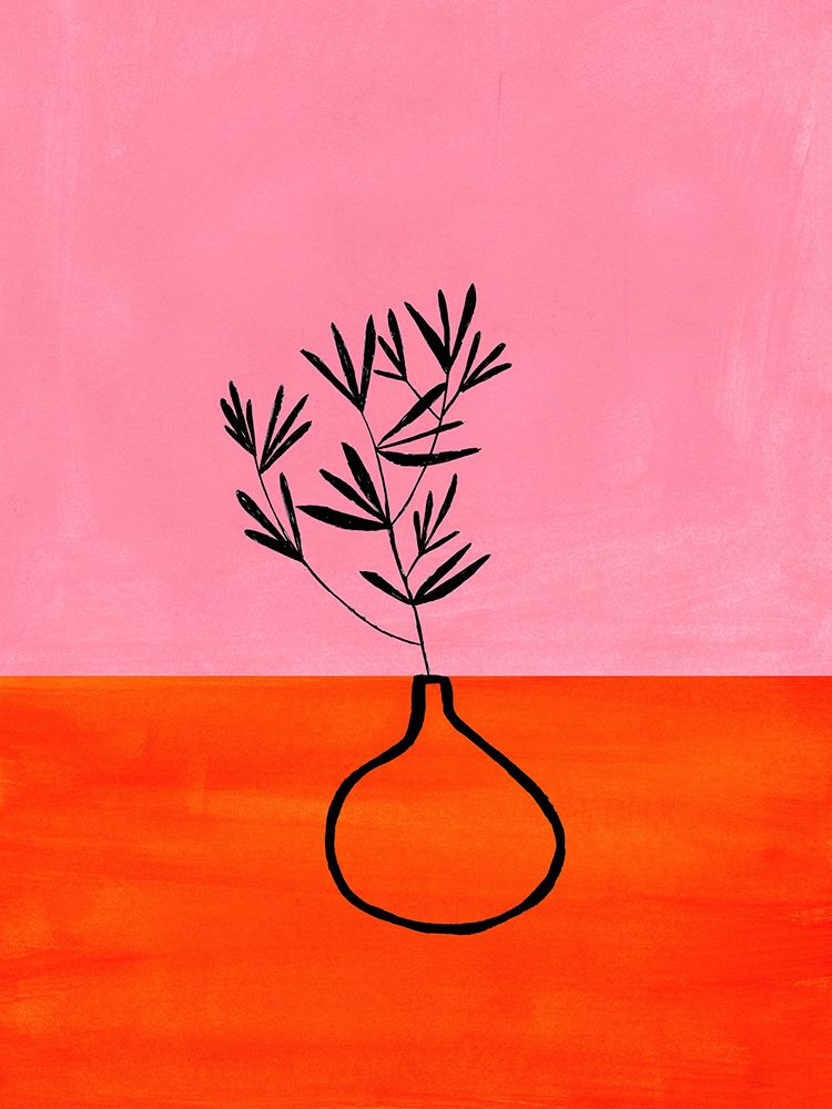 Pink Mango Vase art print by Ejaaz Haniff for $57.95 CAD