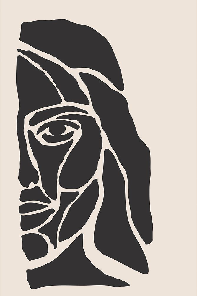 Abstract Face Series #1 art print by Jay Stanley for $57.95 CAD