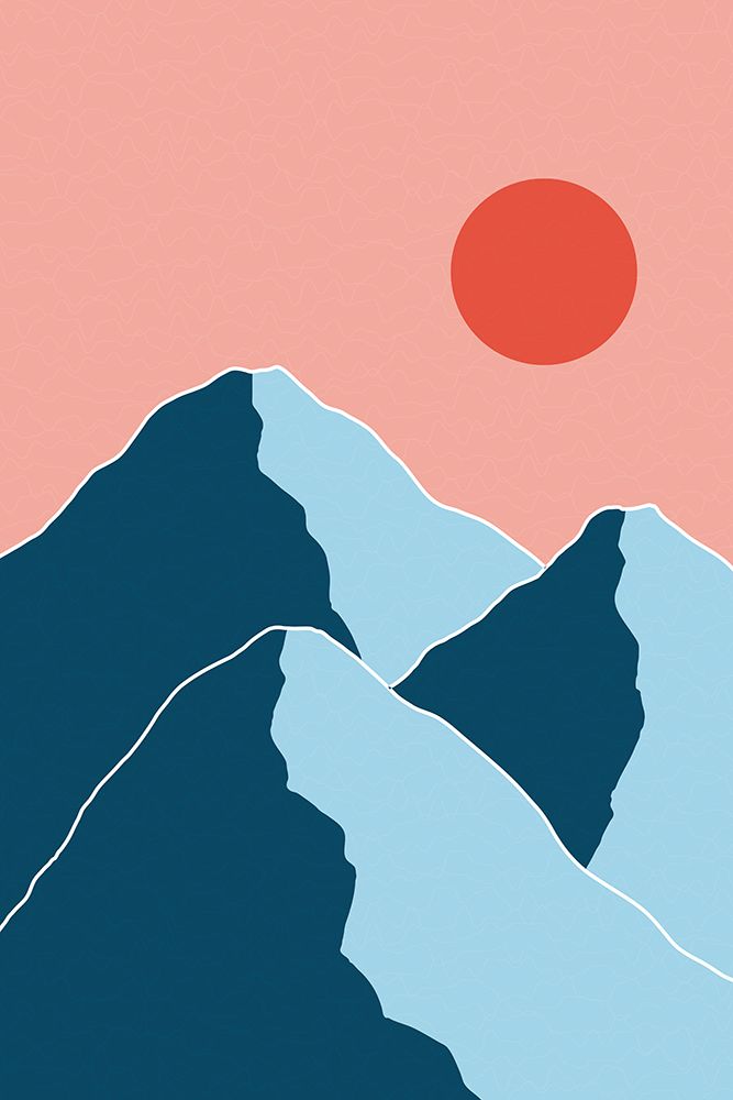 Minimal Mountain Tops #1 art print by Jay Stanley for $57.95 CAD