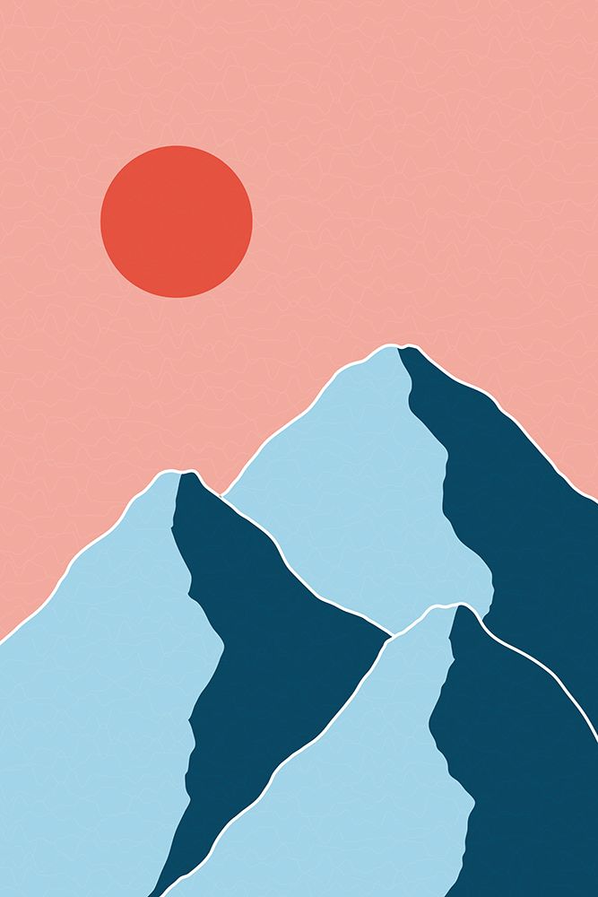 Minimal Mountain Tops #2 art print by Jay Stanley for $57.95 CAD