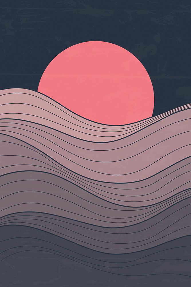 Minimal Pink Sunset #1 art print by Jay Stanley for $57.95 CAD