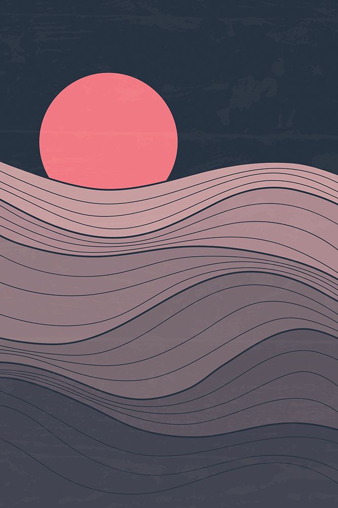 Minimal Pink Sunset #3 art print by Jay Stanley for $57.95 CAD