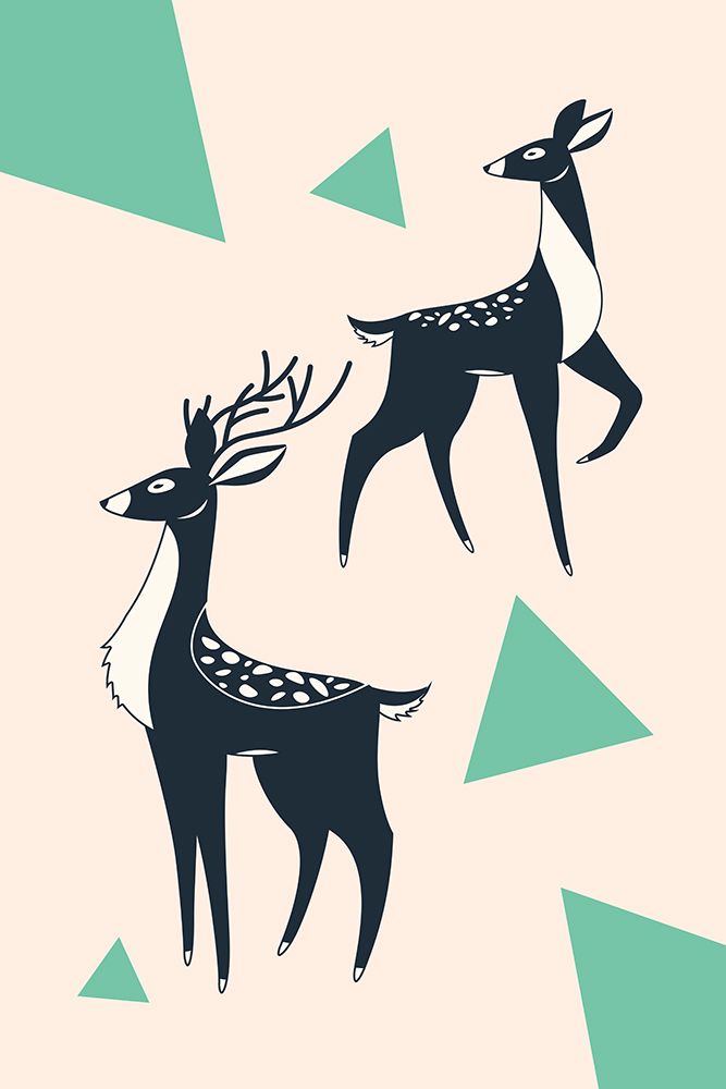 Abstract Deer #2 art print by Jay Stanley for $57.95 CAD