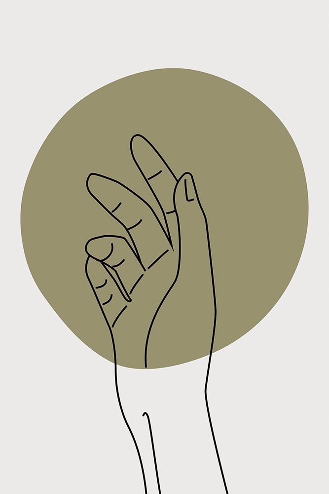 Abstract Minimal Hand #1 art print by Jay Stanley for $57.95 CAD