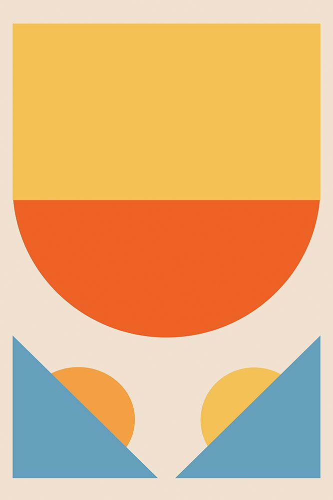 Bright Minimal Shapes Series #1 art print by Jay Stanley for $57.95 CAD
