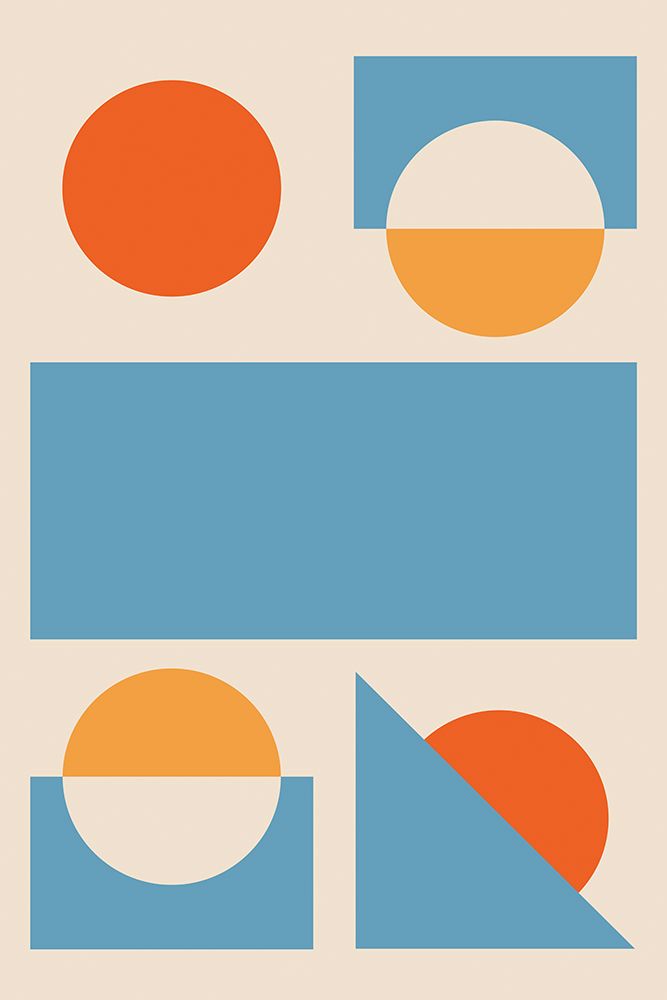Bright Minimal Shapes Series #2 art print by Jay Stanley for $57.95 CAD