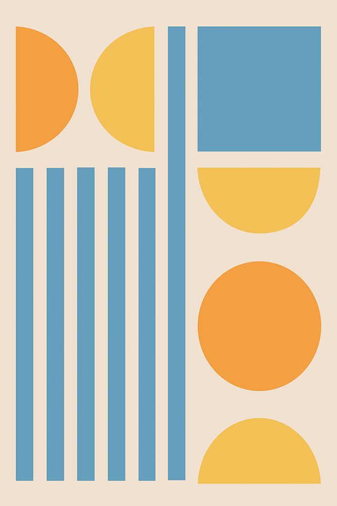 Bright Minimal Shapes Series #3 art print by Jay Stanley for $57.95 CAD