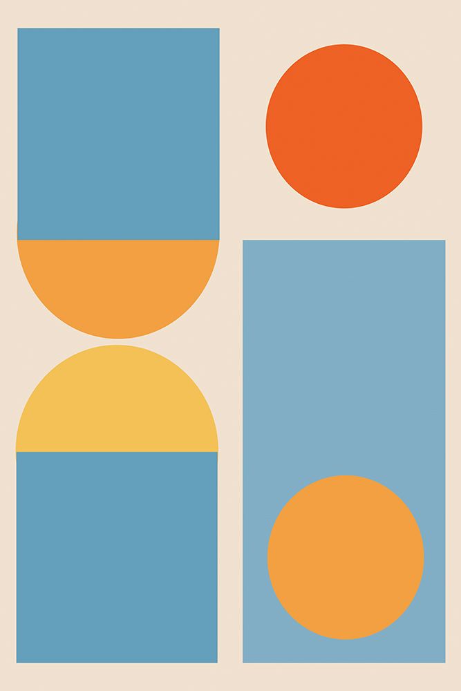 Bright Minimal Shapes Series #4 art print by Jay Stanley for $57.95 CAD