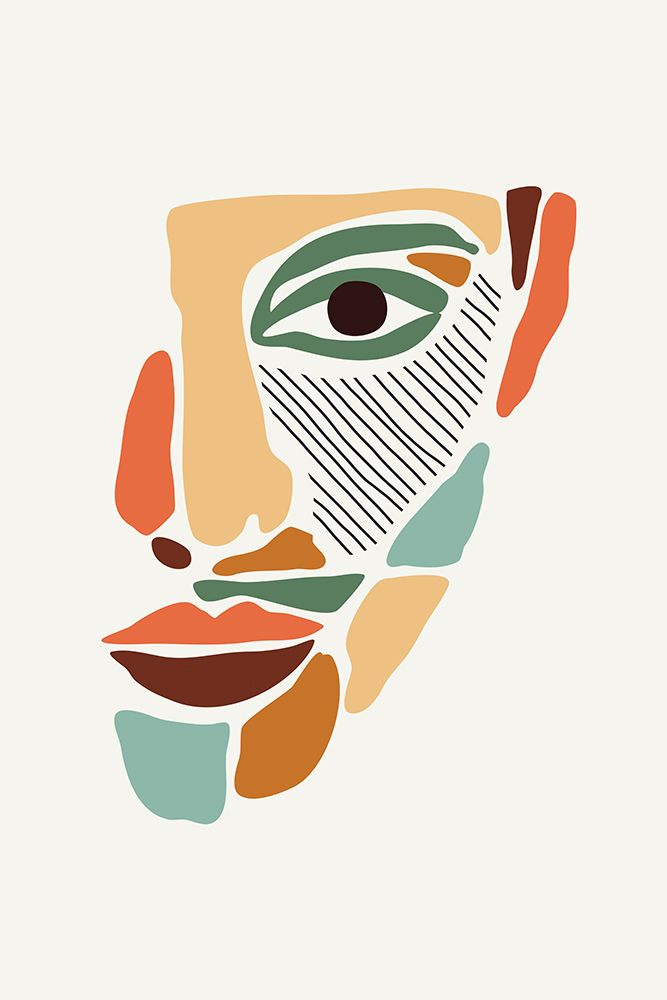 Color Abstract Faces #2 art print by Jay Stanley for $57.95 CAD