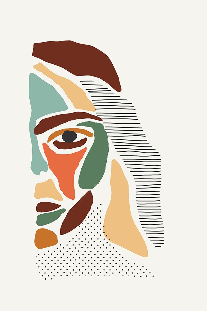Color Abstract Faces #3 art print by Jay Stanley for $57.95 CAD