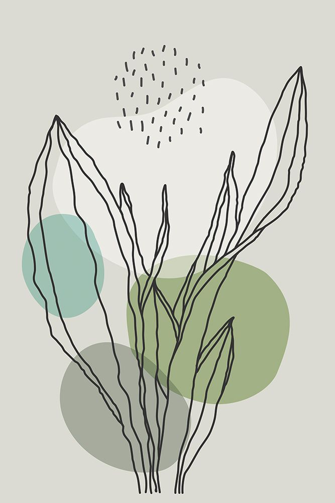 Color Abstract Plants #3 art print by Jay Stanley for $57.95 CAD