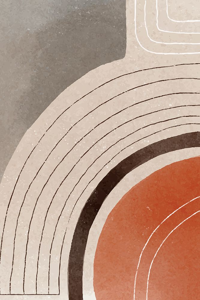 Orange Minimal Shapes #2 art print by Jay Stanley for $57.95 CAD