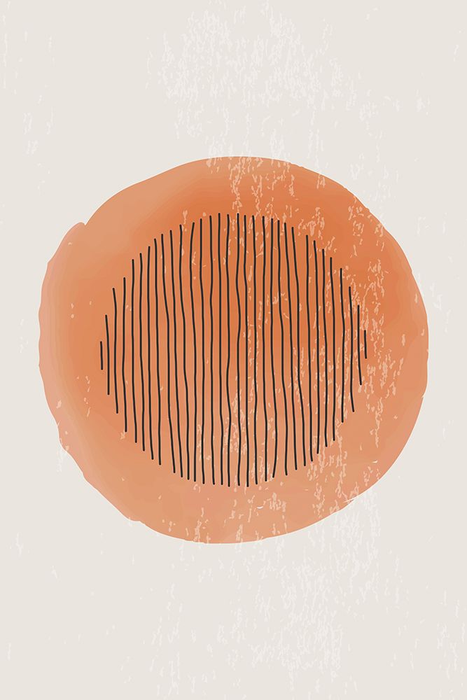 Orange Watercolor Shapes Series #1 art print by Jay Stanley for $57.95 CAD