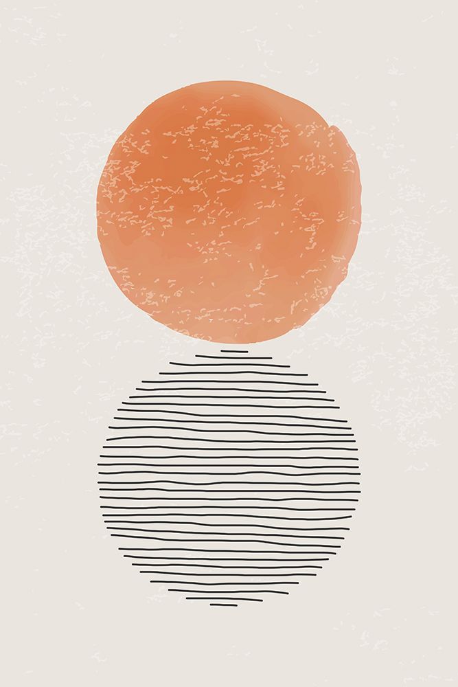 Orange Watercolor Shapes Series #4 art print by Jay Stanley for $57.95 CAD