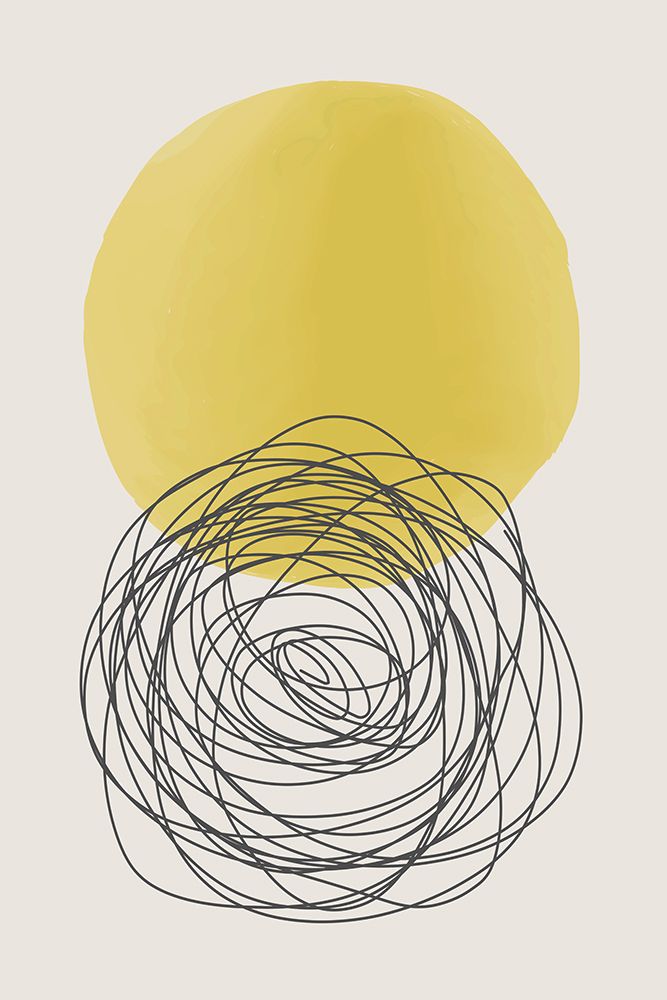 Yellow Watercolor Shapes Series #3 art print by Jay Stanley for $57.95 CAD
